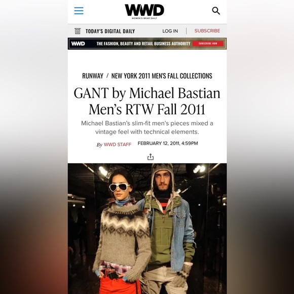 Gant Grey Ski Alpaca Wool Sweater XS - Picture 2 of 7